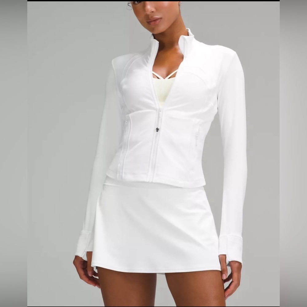 🆕Lululemon🍋 Define Cropped Jacket * Nulu Color White Sz 10